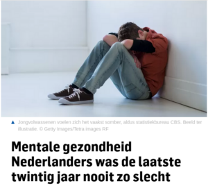 Lees meer over het artikel Mentale gezondheid Nederlanders was de laatste 20 jaar nog nooit zo slecht