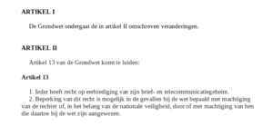 Lees meer over het artikel Voorstel aanpassing grondwet: email verkeer onder briefgeheim maar hoe geheim dan eigenlijk?