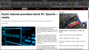 Lees meer over het artikel Dutch ISPs block rt.com
