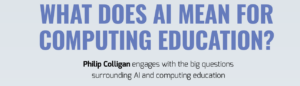 Lees meer over het artikel Hello World over Informatica-onderwijs in de tijd van AI